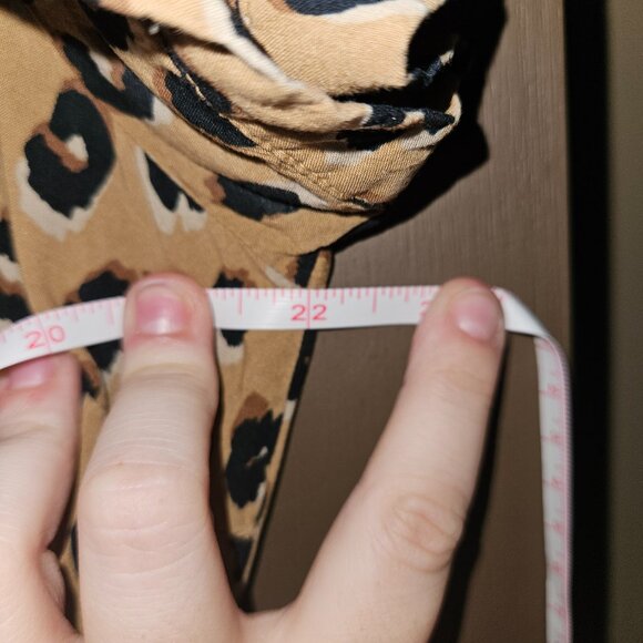 Leopard Print A New Day Shirt Dress with Belt - Picture 2 of 4